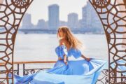 girl at nile river cairo