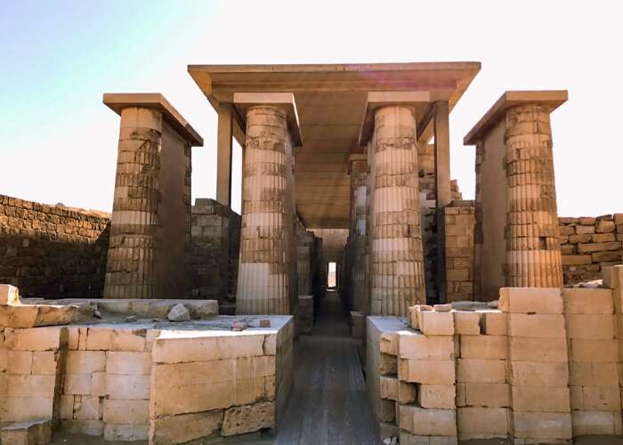 Giza Pyramids, Memphis And Sakkara Day Trip From Alexandria Port Temple of the pyramid of Djoser