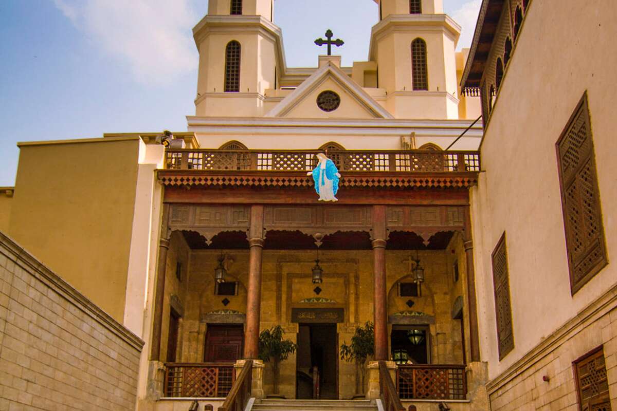 Old Islamic & Coptic Cairo Private Tour Package From Sokhna Port The entrance to the hanging church